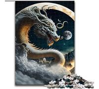 Jigsaw Puzzles for Adults, 1000 Piece Brave Dragon 1000 Pieces Puzzle Gifts Challenging DIY Brain Teaser for Teenagers size 38x26cm