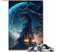 Jigsaw Puzzles for Adults, 1000 Piece Brave Dragon Jigsaw Made of Wood, Challenging Brain Teaser for Teenagers, Perfect for Home Decor Or Gift 1000pcs(50x75cm)