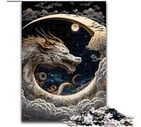 Jigsaw Puzzles for Adults, 1000 Piece Brave Dragon Jigsaw Puzzles size 50x75cm Brain Teaser Game, Interactive Family Game, Suitable for Ages 14+
