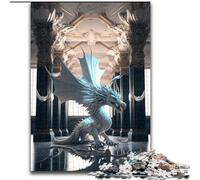 Jigsaw Puzzles for Adults 1000 Piece Brave Dragon Made of Wood, for Ages 14+ 50x75cm Family Fun Activity, Brain Challenge, for Teenager