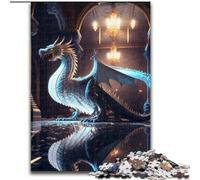 Jigsaw Puzzles for Adults 1000 Piece Brave Dragon Made of Wood, Fun at Home Activities, Birthday Present, Travel Gifts 50x75cm Birthday Party for Men Women