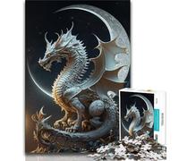 Jigsaw Puzzles for Adults 1000 Piece Brave Dragon Puzzles for Adults,Stress Reliever Difficult Challenge Unique Home Decor And Gifts 75x50cm