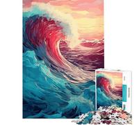 Jigsaw Puzzles for Adults 1000 Piece Breaking Into The Sunset for Educational Game Challenge Toy Relaxing Games Improve Memory Gifts Birthday (Size 50x75cm)