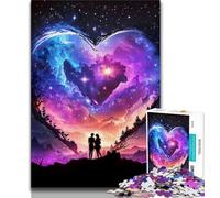 Jigsaw Puzzles for Adults 1000 Piece Bride And Groom Universe Puzzles for Teenagers,with Matching Poster And Trivia Sheet for Ages 14+ (size 38x26cm)