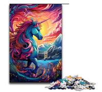 Jigsaw Puzzles for Adults 1000 Piece Brilliant Unicorn Jigsaw Puzzles Games Toys Gift Suitable for Desktop Decoration 1000 PCS(75x50cm)