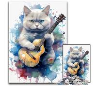 Jigsaw Puzzles for Adults 1000 Piece British Short Hair Cat Wooden Jigsaw Puzzles for Adults HighDifficulty Brain Teaser for Teenagers 1000 PCS(75x50cm)