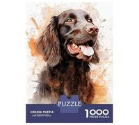 Jigsaw Puzzles for Adults 1000 Piece Brown Flatcoated Retriever Puzzles for Adults Relaxing Games A Work of Art Fun Activities at Home 52x38cm/1000pcs