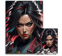 Jigsaw Puzzles for Adults 1000 Piece Brutal Samurai Woman Paper Jigsaw Puzzles for Birthdays And Holidays 1000 PCS(38x26cm)