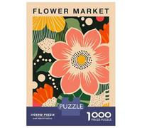 Jigsaw Puzzles for Adults 1000 Piece Budapest Flower Market Botanical Travel Poster Puzzles for Adults Relaxing Games A Work of Art Fun Activities at Home 38x26cm/1000pcs