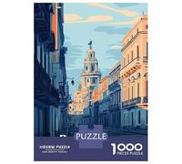 Jigsaw Puzzles for Adults 1000 Piece Buenos Aires Cityscape Puzzle for Adults Brain Teaser Game Difficult Hard Deal As Gifts for The Whole Family 38x26cm/1000pcs