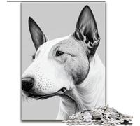 Jigsaw Puzzles for Adults 1000 Piece Bull Terrier Drawing Dog Difficult Puzzles for Adults size 50x75cm Challenging Brain Teaser for Teenagers, Family Game Night Fun