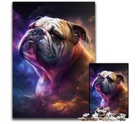 Jigsaw Puzzles for Adults 1000 Piece Bulldog Nebula Puzzles for Adults for Teenagers, Couples, And Friends for Birthdays, Christmas 26X38CM/10.23x14.96inch