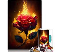 Jigsaw Puzzles for Adults 1000 Piece Burning Rose Adult Jigsaw,Decompressing Intellectual Educational Toy Birthday Gift (size 38x26cm)