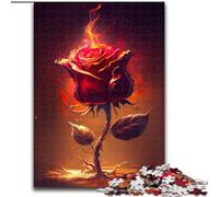 Jigsaw Puzzles for Adults, 1000 Piece Burning Rose Jigsaw Puzzles for Adults 1000 Piece Home Wall Decor & Family Game Gift (Size 50x75cm)