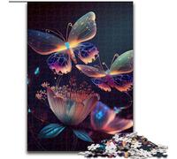 Jigsaw Puzzles for Adults 1000 Piece Butterfly Colorful Made of Wood, Fun Activity for at Home 50x75cm Family Fun Activity, Brain Challenge, for Teenager