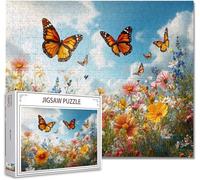 Jigsaw Puzzles for Adults 1000 Piece Butterfly Difficult Impossible Puzzle Educational Games Improve Memory Stress Reliever with Poster Included Compact Box any Occasion or Holiday R-3