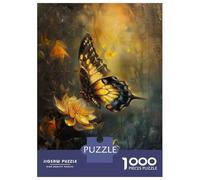 Jigsaw Puzzles for Adults 1000 Piece Butterfly Flower Magical Teenager Puzzles Hands-on Game Home Decoration Christmas Birthday Gifts 52x38cm/1000pcs