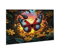 Jigsaw Puzzles for Adults 1000 Piece Butterfly Jigsaw Puzzle-Colourful, Challenging Game/Brainteasing Adult Jigsaws, The Whole 3D Jigsaw Gifts for Women, Men Beautiful Decoration-Insect fr0-1207