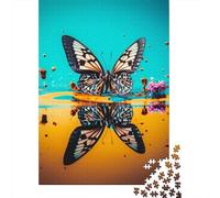 Jigsaw Puzzles for Adults 1000 Piece Butterfly Puzzles for Adults Paper Board Puzzles Funny 1000pcs (38x26cm)