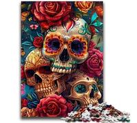 Jigsaw Puzzles for Adults 1000 Piece Butterfly Skull 1000 Pieces for Adults,Artistic Wall Decor & Birthday Gift Idea for Friends, Home Office (50x75cm)