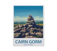 Jigsaw Puzzles for Adults 1000 Piece，Cairn Gorm vintage travel poster in Scotland，Classic Puzzle Teens Boys Girls Puzzles for DIY Intellective Educational Game, Gift Home Decor（38x26cm）-AX68