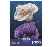 Jigsaw Puzzles for Adults 1000 Piece Calla Lily Flower Art Print Jigsaw Puzzle Fun Games Birthday Present Unique Birthday And Xmas Gifts 38x26cm/1000pcs