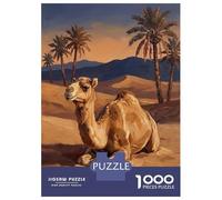 Jigsaw Puzzles for Adults 1000 Piece Camel in The Desert Jigsaw Hands-on Game Birthday Present Unique Birthday And Xmas Gifts 70x50cm/1000pcs