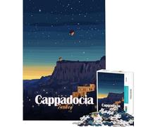 Jigsaw Puzzles for Adults 1000 Piece Cappadocia Turkey Hot Air Balloons Night Learning Educational Toys for Educational Game For Family Fun Funny Gifts (Size 38x26cm)