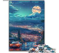 Jigsaw Puzzles for Adults 1000 Piece Cars Under The Night Sky Challenging Puzzles size 50x75cm Ideal DIY Decor & Brain Teaser Gift