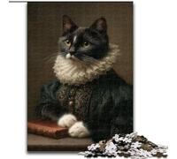 Jigsaw Puzzles for Adults, 1000 Piece Cat from An Aristocratic Family Jigsaw for Teenagers, Family Game Night, Brain-Challenging Gift Idea (size 26x38cm)