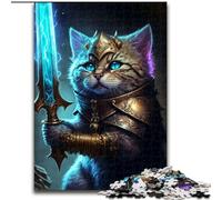 Jigsaw Puzzles for Adults, 1000 Piece Cat Holding First Mythic Puzzles for Adults size 26x38cm for Home Decor, Ideal Christmas & New Year Gift for Teenagers