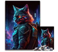 Jigsaw Puzzles for Adults 1000 Piece Cat Human cardboard Puzzles Adult Game Gift Family Interactive Game Brain Challenge Gift 26X38CM/10.23x14.96inch