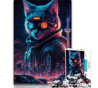 Jigsaw Puzzles for Adults 1000 Piece Cat Human Puzzles for Adults,Challenging Game for Is Ideal As A Gift for The Whole Family (size 38x26cm)