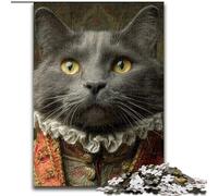Jigsaw Puzzles for Adults 1000 Piece Cat in A Tuxedo, Learning Educational Toys Family Games Unique Birthday And Gifts (Size 50x75cm)