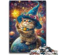 Jigsaw Puzzles for Adults 1000 Piece Cat Wizard for And from 14 Years And over Hands-on Game Christmas Game Gifts 50x75cm