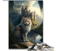 Jigsaw Puzzles for Adults 1000 Piece Cats on Alien Planet Made of Wood, Perfect Home Or Office Decor, Ideal 50x75cm for Family Interactive Game