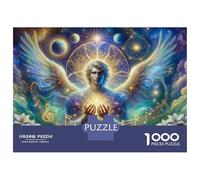 Jigsaw Puzzles for Adults 1000 Piece Celestial Angel Music Notes Adult Jigsaw Anti-Stress Toys Perfect Decoration Fun Activities at Home 52x38cm/1000pcs