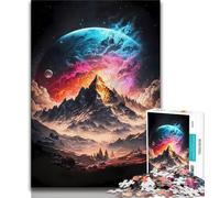 Jigsaw Puzzles for Adults 1000 Piece Celestial Everest Planet Puzzles for Teenagers,with Matching Poster And Trivia Sheet for Ages 14+ (size 38x26cm)