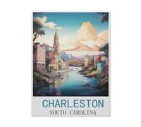 Jigsaw Puzzles for Adults 1000 Piece,Charleston South Carolina,Difficult Puzzle Perfect Educational Gift for Boys And Girls(38x26cm)-FM10