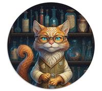 Jigsaw Puzzles for Adults 1000 Piece Chemistry Cat Cardboard Jigsaw Perfect for Teenagers & Collectors, Ideal Home Decor & Travel Gift (Size 67.5x67.5cm)