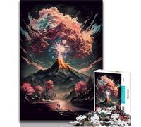 Jigsaw Puzzles for Adults 1000 Piece Cherry Blossom Japan Art Teenager Jigsaw,Challenging Game Toys Wall Decoration Unique Birthday And Xmas Gifts (size 75x50cm)