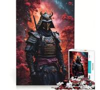 Jigsaw Puzzles for Adults 1000 Piece Cherry Samurai Warrior, Brain Teaser Game, Stress Reliever, Wishlist with Santa Claus 38x26cm