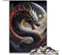 Jigsaw Puzzles for Adults 1000 Piece Chinese Dragon Difficult Puzzles for Adults for Holidays, Birthdays, And Family Game Nights size 38x26cm