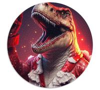 Jigsaw Puzzles for Adults 1000 Piece Christmas Dinosaur Cardboard Jigsaw Puzzles Perfect for Halloween,Christmas,Birthday Gift 67.5x67.5 cm