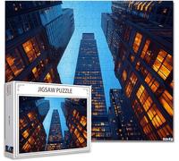 Jigsaw Puzzles for Adults 1000 Piece City Difficult Impossible Puzzle Educational Games Improve Memory Stress Reliever with Poster Included Compact Box the any Occasion or Holiday W-0