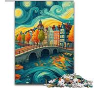 Jigsaw Puzzles for Adults 1000 Piece City Under The Night Sky Brain Intelligence Challenge Addictive Toys Birthday Present, Gifts, Wall Art (size 50x75cm)