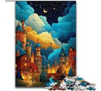 Jigsaw Puzzles for Adults, 1000 Piece City Under The Night Sky Puzzles for Adults 26X38CM Family Activity, DIY Home Decor
