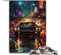 Jigsaw Puzzles for Adults 1000 Piece Classic Graffiti Sports Cars Made of Wood, Perfect DIY Art Decor Or Birthday Gift 50x75cm Family Fun Craft, Perfect for Birthdays, Holidays