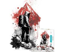 Jigsaw Puzzles for Adults 1000 Piece Climber Hiking Everest Learning Educational Toys for Educational Game For Family Fun Funny Gifts (Size 38x52cm)