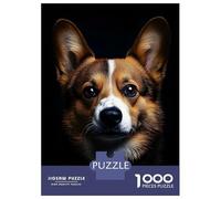 Jigsaw Puzzles for Adults 1000 Piece Close-up of A Corgis Face Jigsaw Puzzle Brain Teaser Game Stress Reliever Unique Birthday And Xmas Gifts 70x50cm/1000pcs